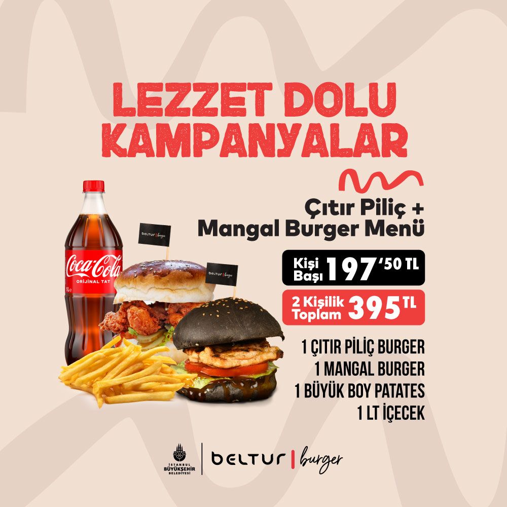 ÇITIR PİLİÇ + MANGAL BURGER MENÜ