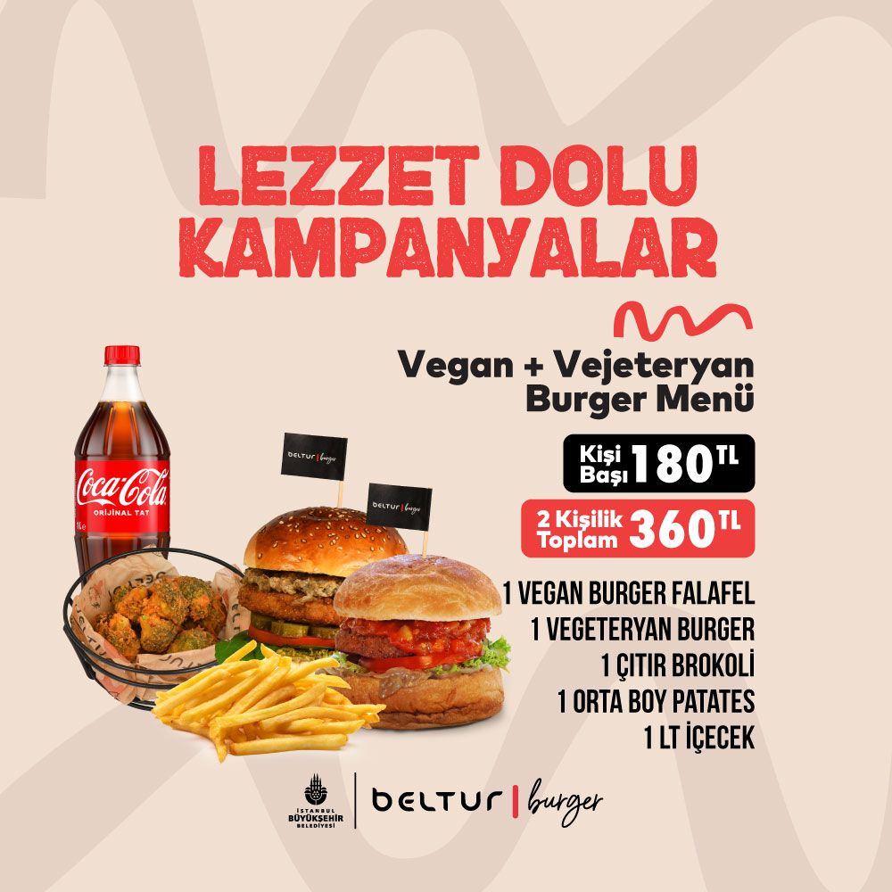 VEGAN + VEJETERYAN BURGER MENÜ